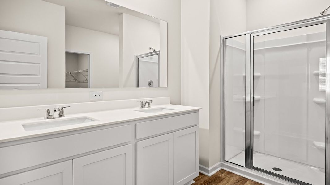 Representative furnished interior of a home built from the Cali by D.R. Horton in Poplar Preserve, Newnan (Image 8).