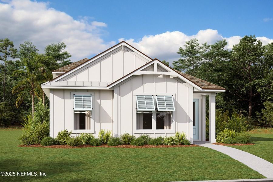 Front exterior of a new home in , Ponte Vedra, FL, highlighting curb appeal (Image 1). Front exterior of a new home in , Ponte Vedra, FL, highlighting curb appeal (Image 1).