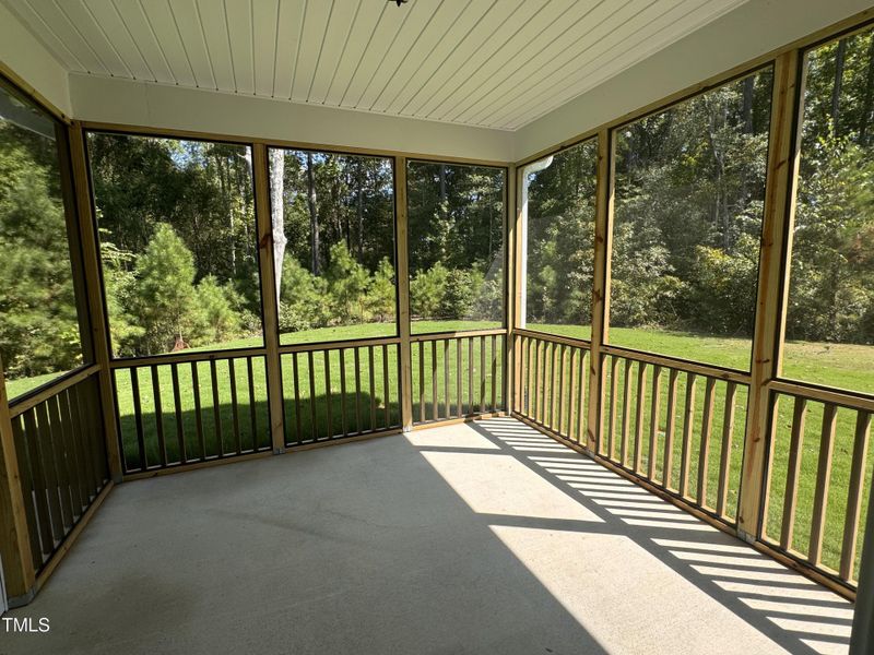 Screened in porch