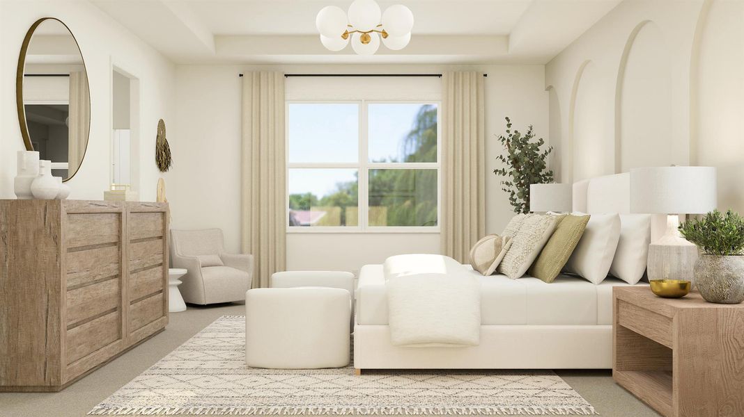 Furnished interior view inside a new home in , The Acreage (Image 7).