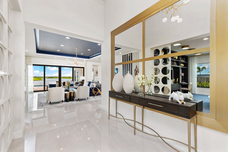 Representative furnished interior of a home built from the Tivoli by GL Homes in Valencia Parc at Riverland, Port St. Lucie (Image 14).