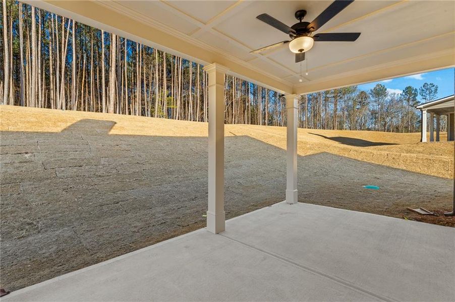 Exterior details and patio area of a home in Red Oak Ridge, Loganville (Image 3).