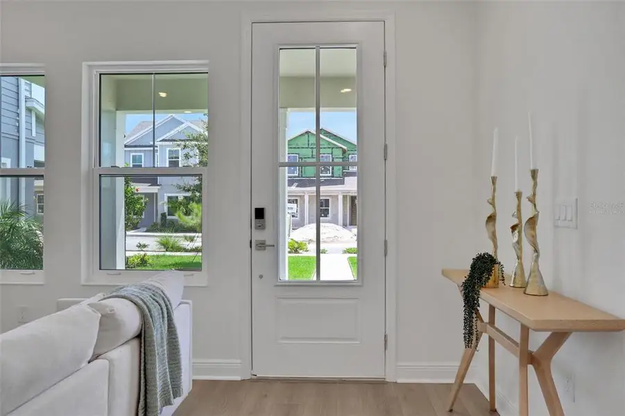 Furnished interior view inside a new home in Bungalow Walk at Lakewood Ranch, Sarasota (Image 13).