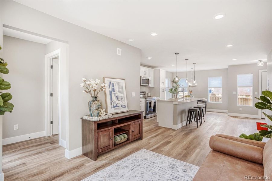 Furnished interior view inside a new home in , Wheat Ridge (Image 7).