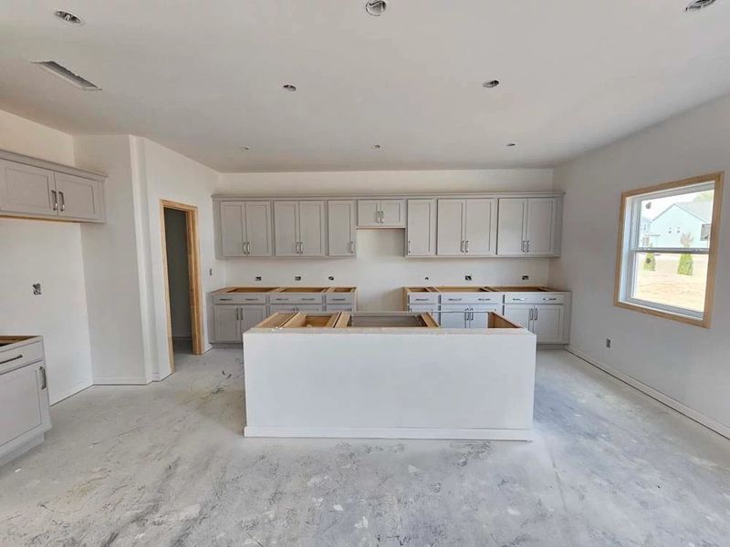 Kitchen featuring Milan Collection Finishes Construction Progress Kitchen featuring Milan Collection Finishes Construction Progress