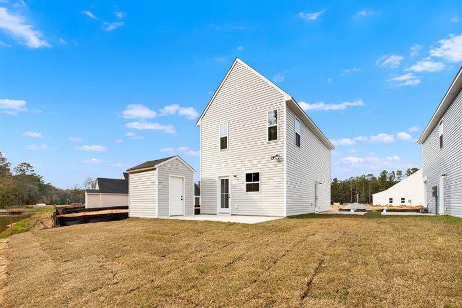 Exterior details and patio area of a home in Royal Oaks Cottages, Hardeeville (Image 4). Exterior details and patio area of a home in Royal Oaks Cottages, Hardeeville (Image 4).