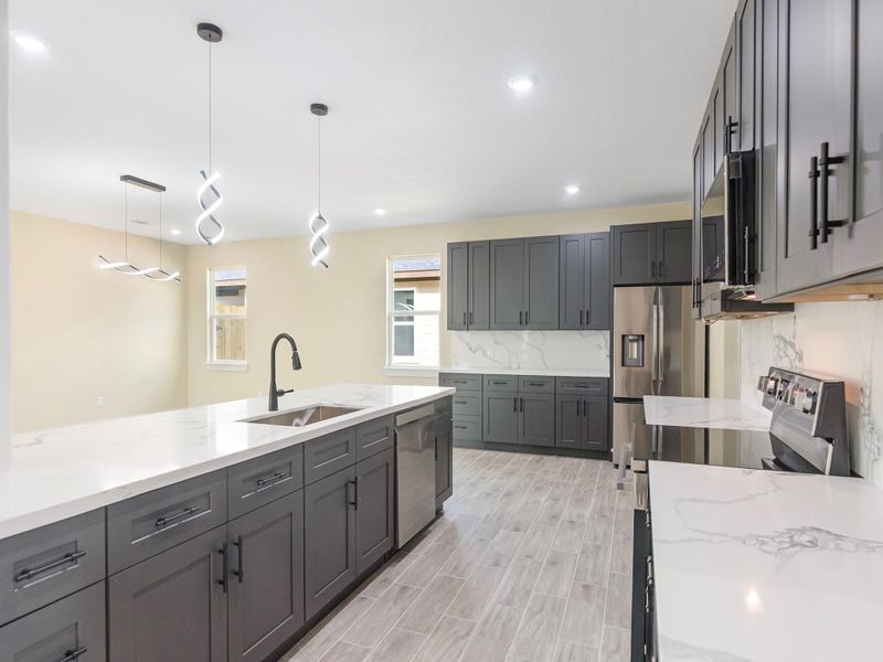 Furnished interior view inside a new home in , Cleveland (Image 13). Furnished interior view inside a new home in , Cleveland (Image 13).