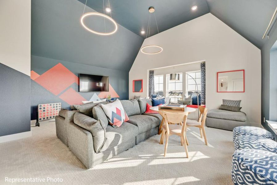 Furnished interior view inside a new home in Somerset Park, Rockwall (Image 15). Furnished interior view inside a new home in Somerset Park, Rockwall (Image 15).
