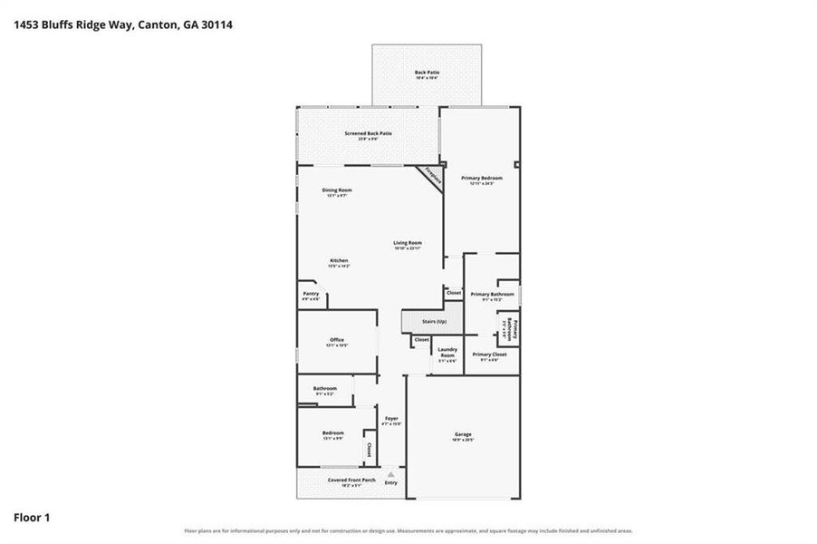 2D floor plan layout of this home in , Canton, GA (Image 6).