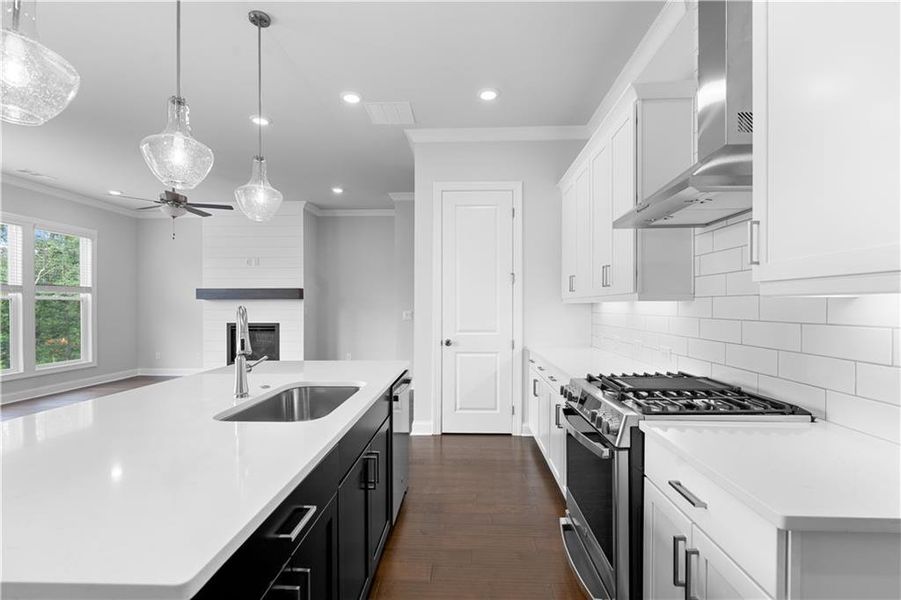 Furnished interior view inside a new home in Palisades Single Family, Cumming (Image 17).