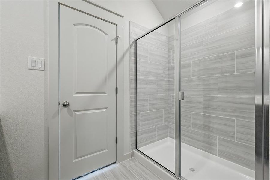 Bathroom with a stall shower Bathroom with a stall shower