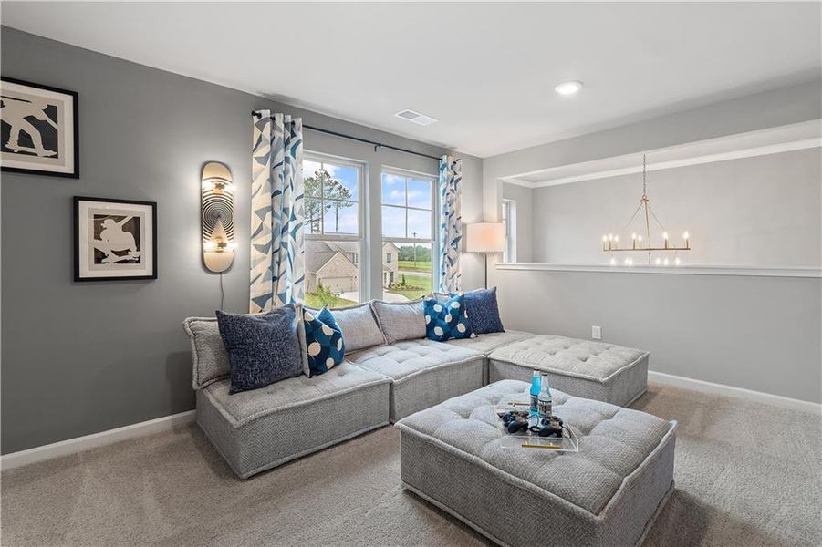 Furnished interior view inside a new home in Riverbend Overlook, Fayetteville (Image 15).