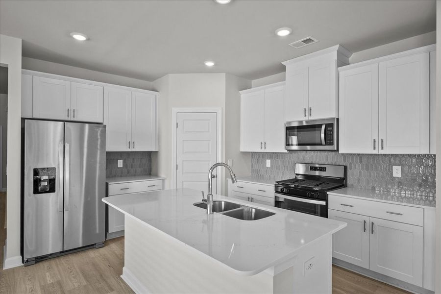 Furnished interior view inside a new home in Village at White Pine, Pendleton (Image 4).