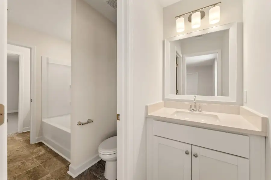 Furnished interior view inside a new home in Ridgecrest at Midway, Anderson (Image 12).