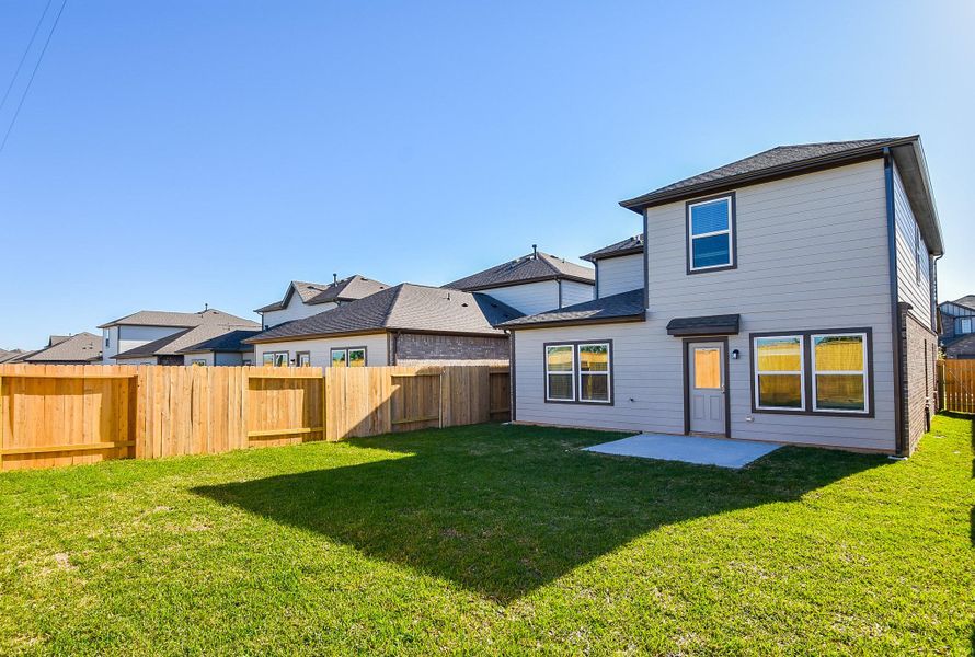 Privacy fencing surrounds your entire back property with added security and comfort, especially when entertaining outdoors. Privacy fencing surrounds your entire back property with added security and comfort, especially when entertaining outdoors.
