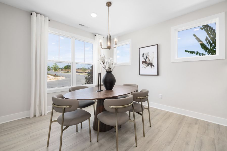Representative furnished interior of a home built from the Timothy 2 Story by Baker Residential in Atwater Station - Village Collection, Fuquay Varina (Image 11).
