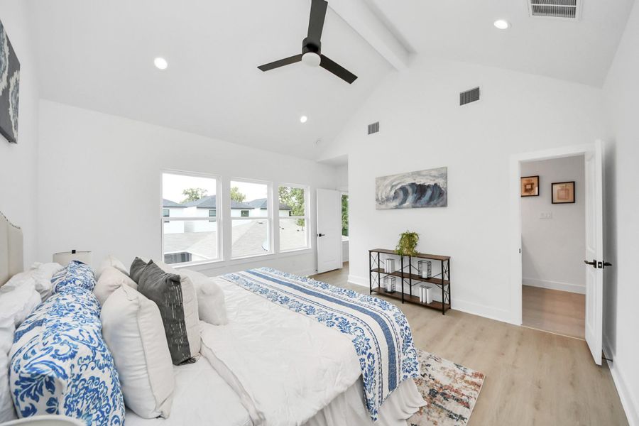Furnished interior view inside a new home in , Houston (Image 37).