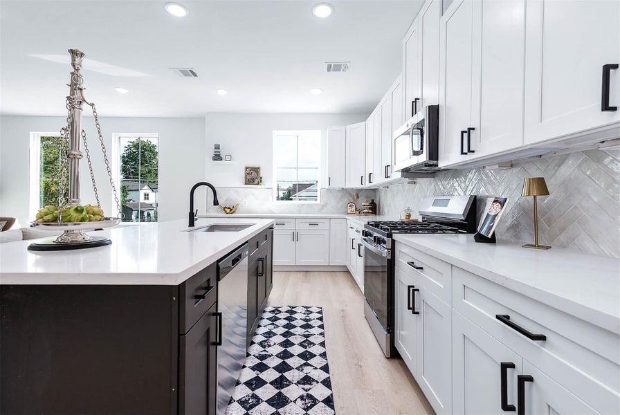 Furnished interior view inside a new home in , Houston (Image 11).