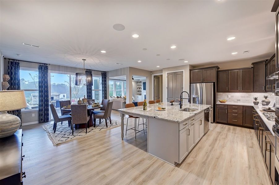 Representative furnished interior of a home built from the Pikewood by Taylor Morrison in Walden Woodlands, Huntersville (Image 13). Representative furnished interior of a home built from the Pikewood by Taylor Morrison in Walden Woodlands, Huntersville (Image 13).