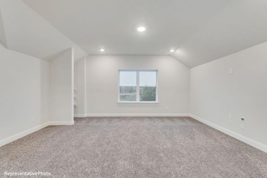 Representative unfurnished interior of a home built from the Hartford II by Grand Homes in Edgewater, Fate (Image 24).