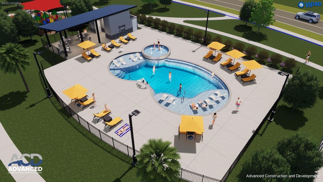 Dive into relaxation at the Spring Creek Trails pool! This resort-style amenity features a sparkling swimming pool perfect for cooling off on sunny days. Dive into relaxation at the Spring Creek Trails pool! This resort-style amenity features a sparkling swimming pool perfect for cooling off on sunny days.