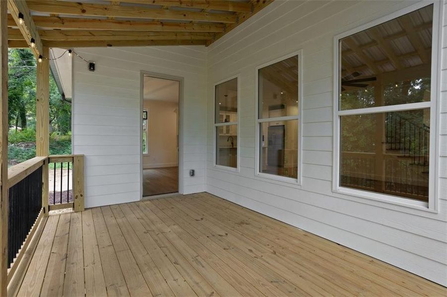 Exterior details and patio area of a home in , Canton (Image 34).