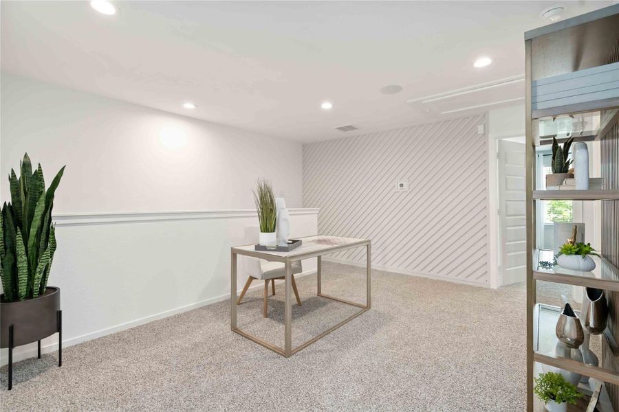 Furnished interior view inside a new home in Alaia Crossing, Houston (Image 15).