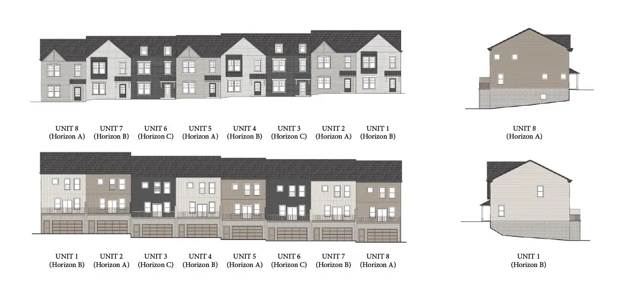 Representative rendering of the exterior for the Horizon by Deluxeton Homes (Image 1). Representative rendering of the exterior for the Horizon by Deluxeton Homes (Image 1).