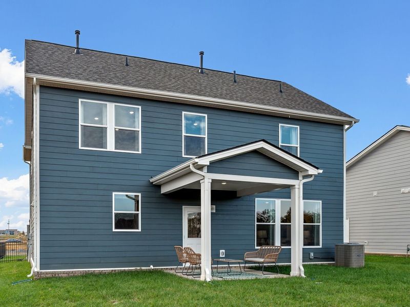Exterior details and patio area of a home in Sage Farms, White House (Image 22).