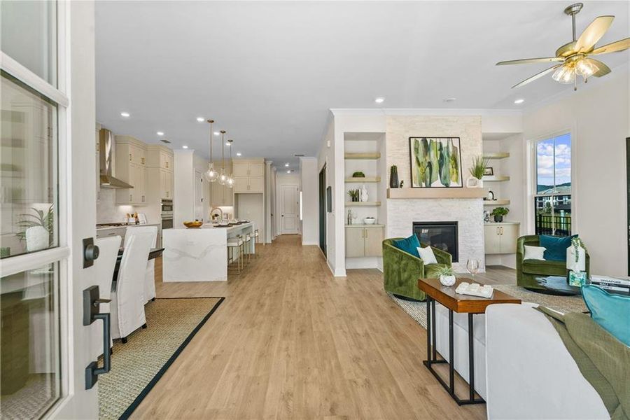 Furnished interior view inside a new home in Promenade at Sawnee Village, Cumming (Image 4).