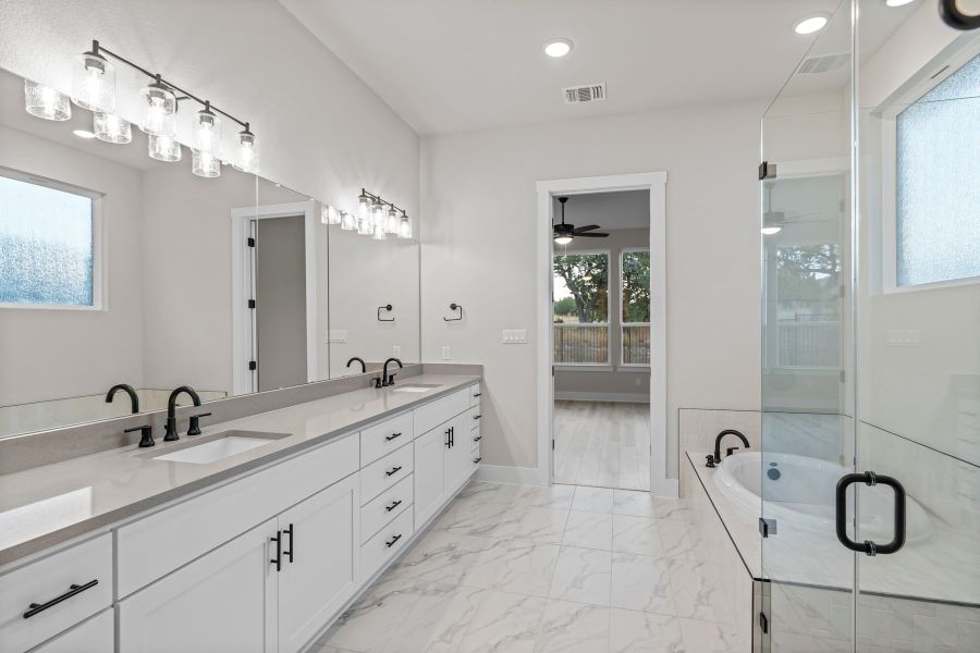 Furnished interior view inside a new home in Lariat, Liberty Hill (Image 15).