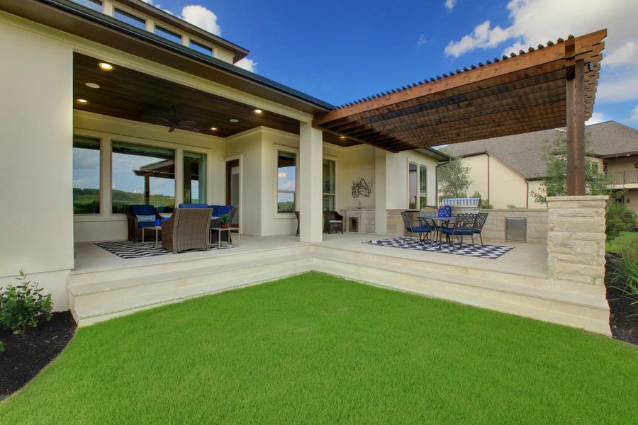 The Colinas II Outdoor Living Area The Colinas II Outdoor Living Area
