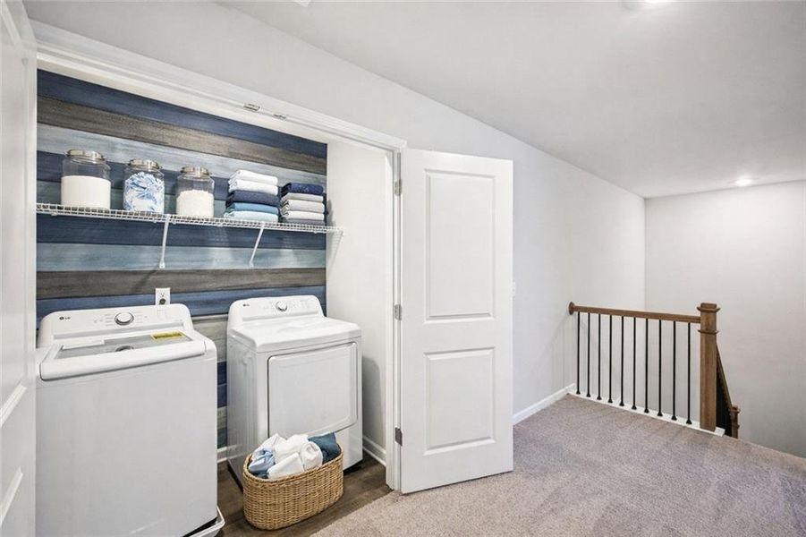 Furnished interior view inside a new home in The Hills at Cedar Creek, Winder (Image 13).