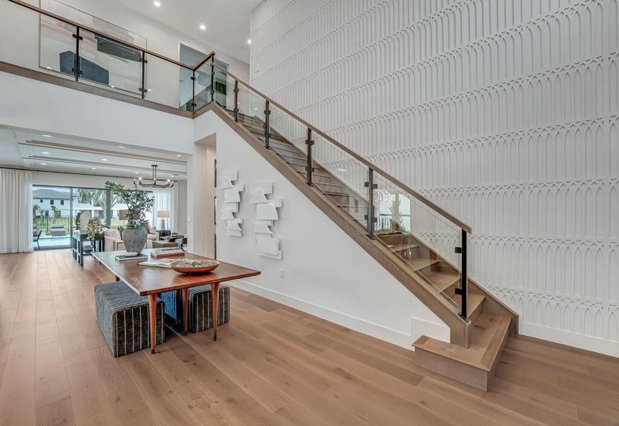 Furnished interior view inside a new home in Apex at Avenir, Palm Beach Gardens (Image 95).
