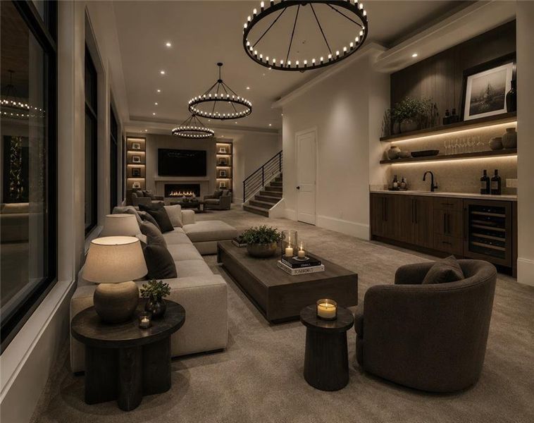 Furnished interior view inside a new home in , Milton (Image 12). Furnished interior view inside a new home in , Milton (Image 12).