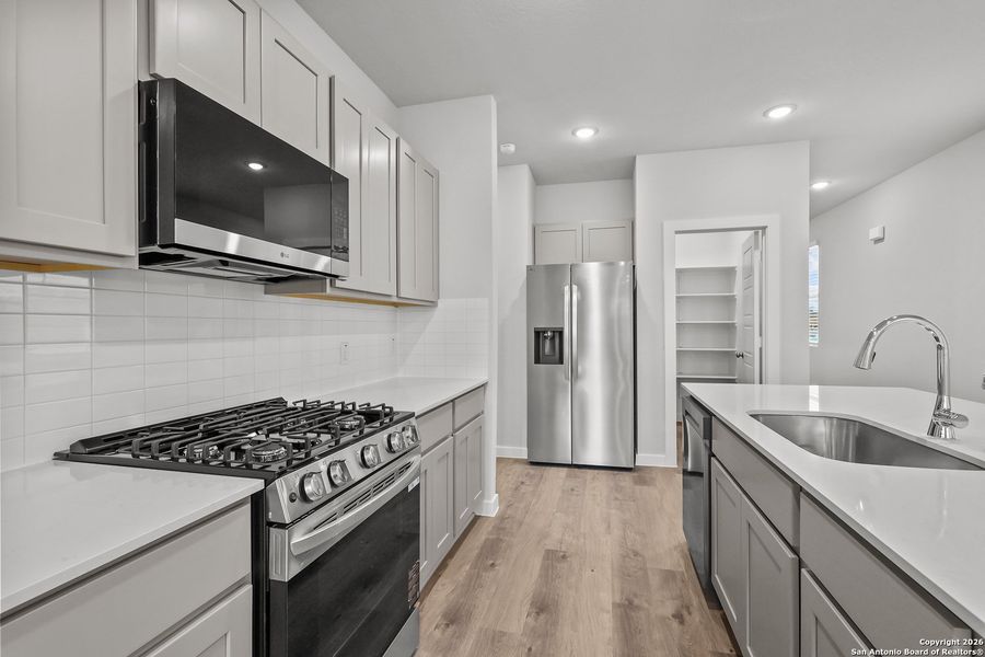 Furnished interior view inside a new home in Summerlin, San Antonio (Image 4).