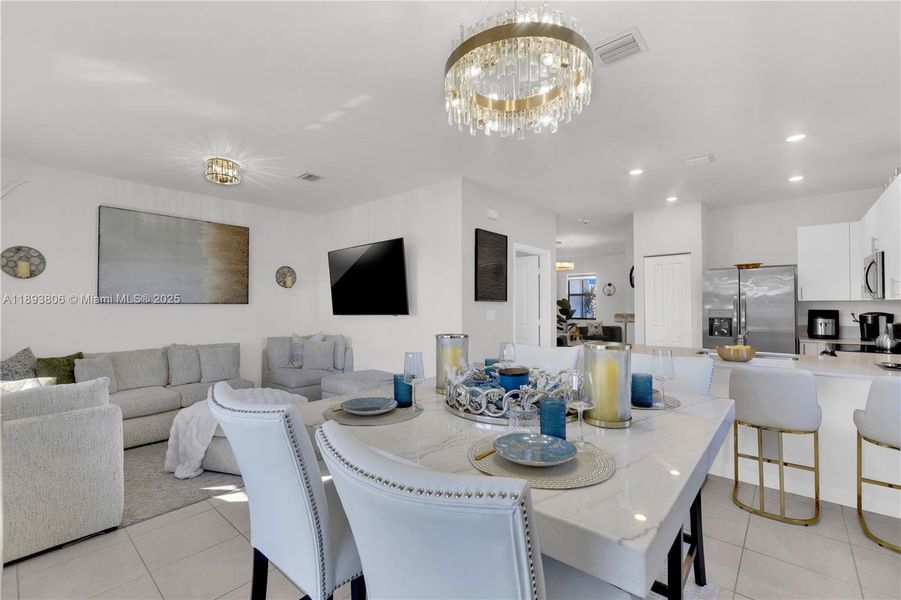 Furnished interior view inside a new home in , Miami (Image 5).