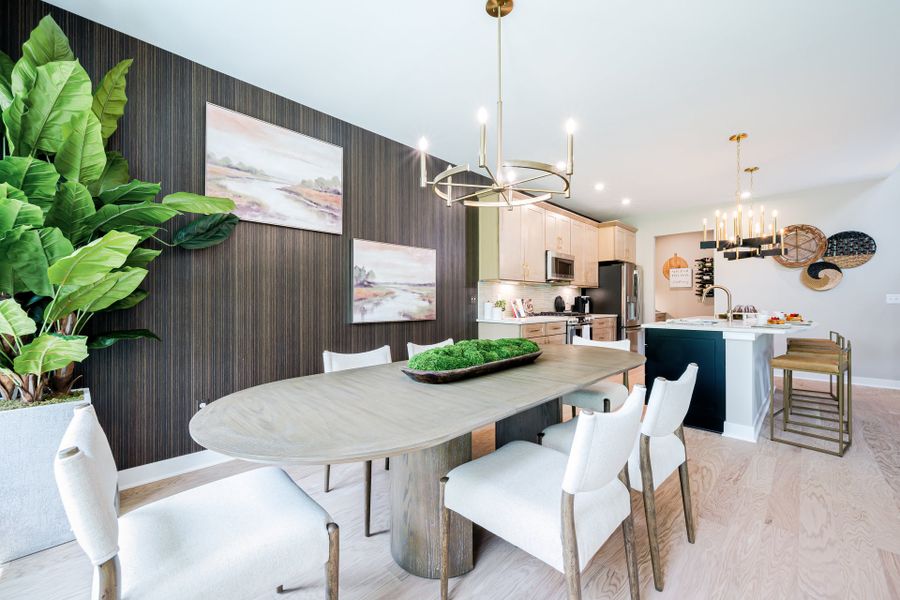 Representative furnished interior of a home built from the Finley by Fischer Homes in Twin Lakes, Hoschton (Image 24).
