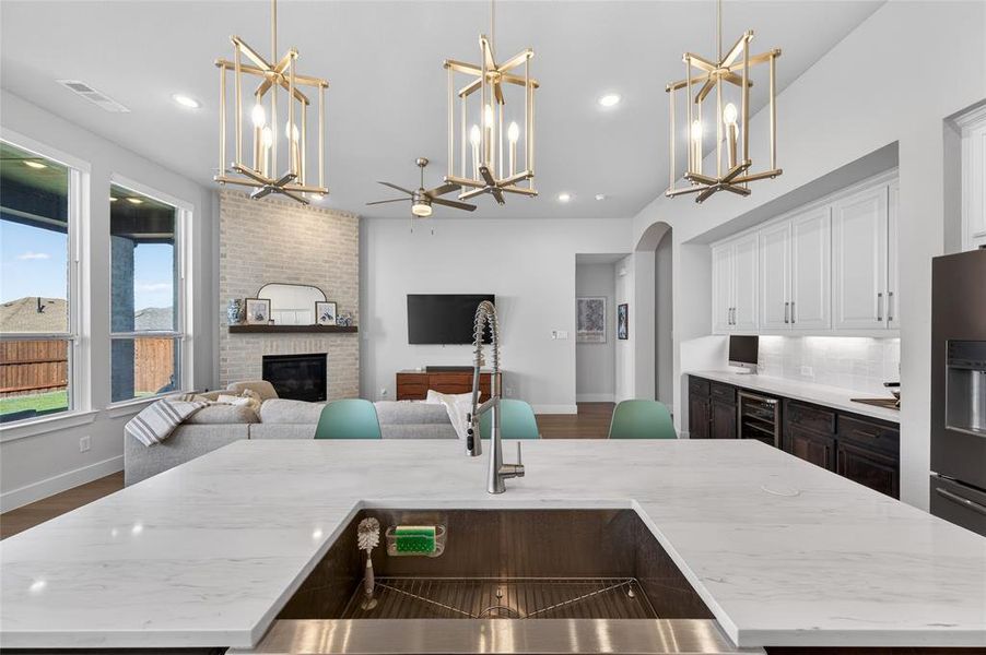 Furnished interior view inside a new home in Walsh: Artisan Series - 50' lots, Aledo (Image 27).