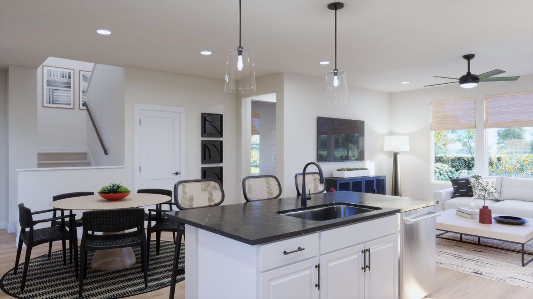 Representative furnished interior of a home built from the 3552 by Risewell Homes in Parkton Square, Kyle (Image 7). Representative furnished interior of a home built from the 3552 by Risewell Homes in Parkton Square, Kyle (Image 7).
