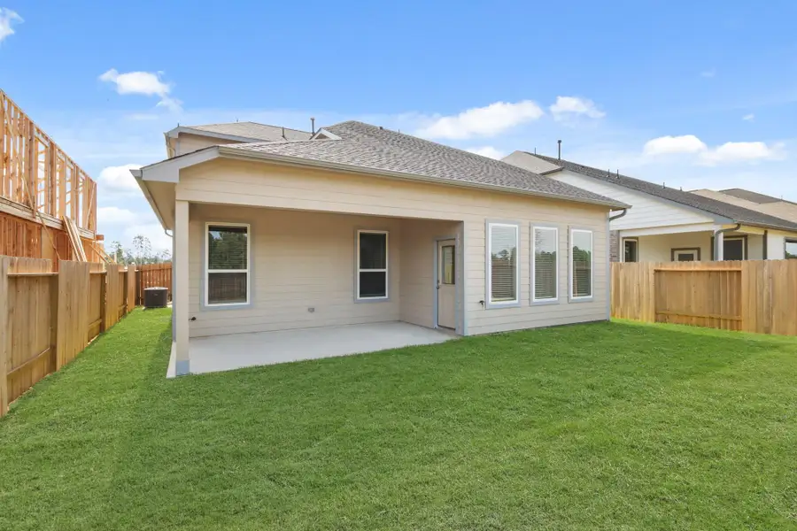 Exterior details and patio area of a home in Barton Creek Ranch, Conroe (Image 4). Exterior details and patio area of a home in Barton Creek Ranch, Conroe (Image 4).