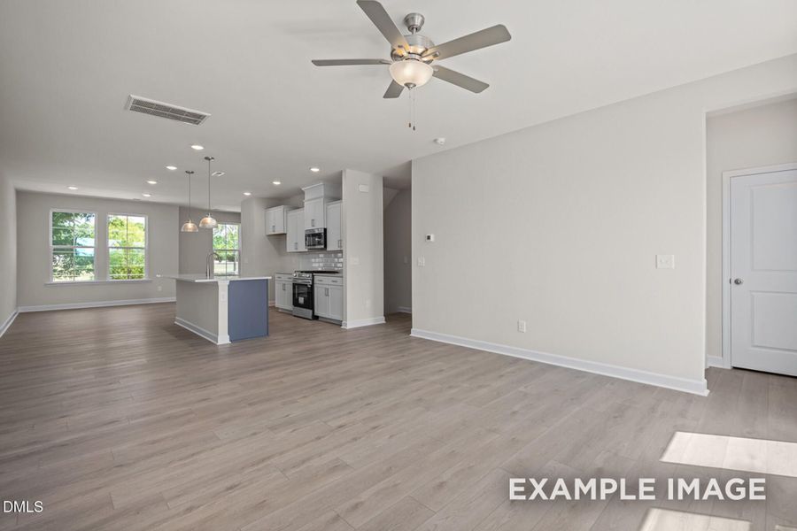 Spacious, unfurnished interior of a new home in Forestville Yard Townhomes, Knightdale (Image 16).