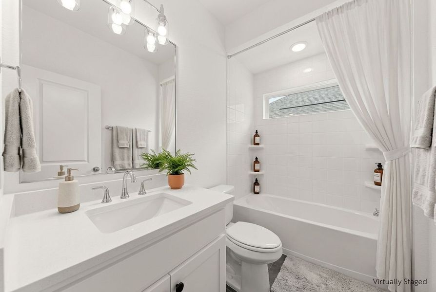 Furnished interior view inside a new home in Willow Grove Single-Family Homes, Melissa (Image 30). Furnished interior view inside a new home in Willow Grove Single-Family Homes, Melissa (Image 30).
