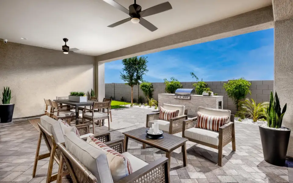 Exterior details and patio area of a home in Blossom Rock, Apache Junction (Image 3). Exterior details and patio area of a home in Blossom Rock, Apache Junction (Image 3).