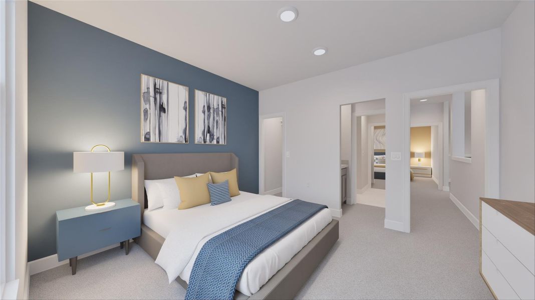 Furnished interior view inside a new home in Oakberry Trails, Waller (Image 23). Furnished interior view inside a new home in Oakberry Trails, Waller (Image 23).