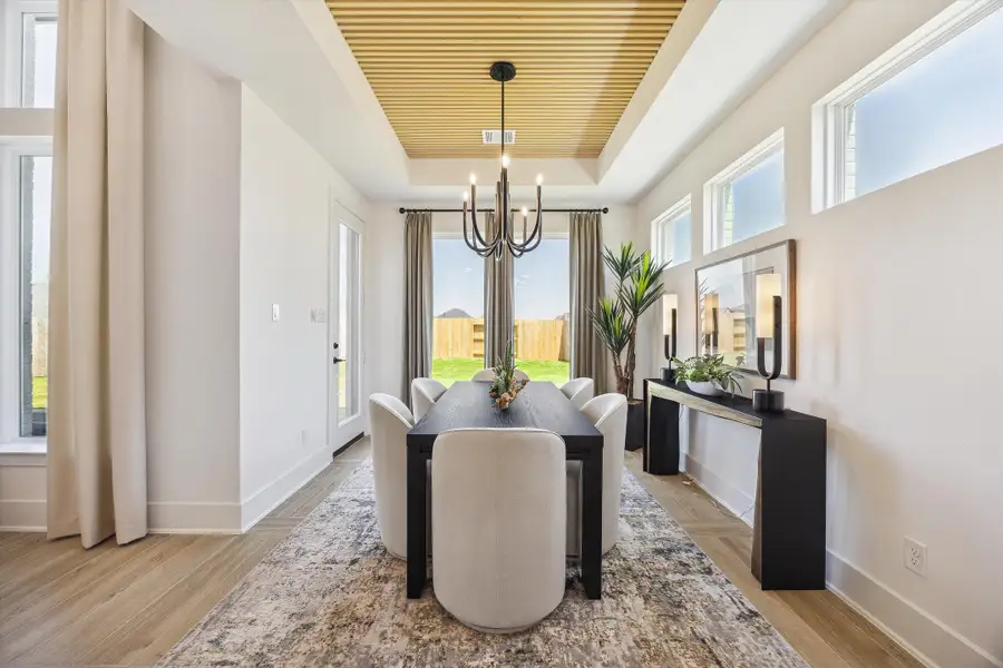 Furnished interior view inside a new home in Wolf Ranch - 55', Georgetown (Image 11).