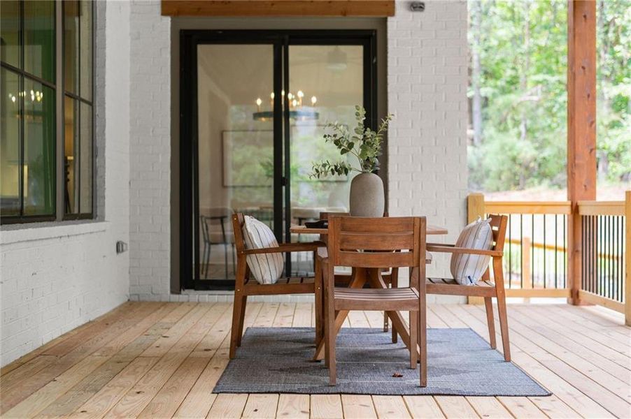 Exterior details and patio area of a home in , Canton (Image 42).