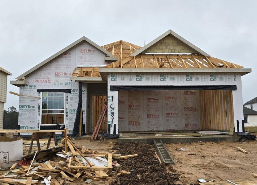 In-progress construction of a new home in Granger Pines, Conroe, TX (Image 21). In-progress construction of a new home in Granger Pines, Conroe, TX (Image 21).