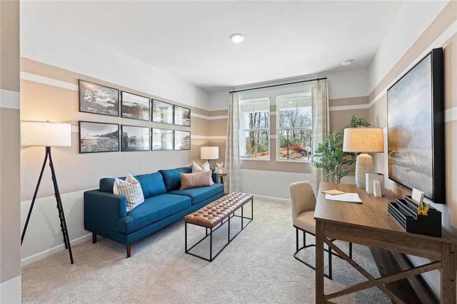 Furnished interior view inside a new home in Kingsley Creek, Lithonia (Image 9).