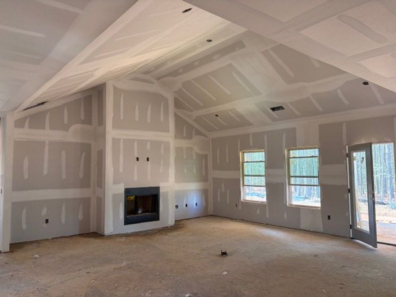 In-progress construction of a new home in WOODMONT RESERVE, Roopville, GA (Image 4).